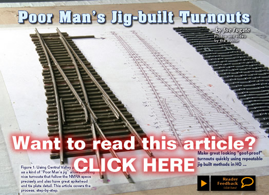 Poor mans jig built turnouts - MRH Sep 2011