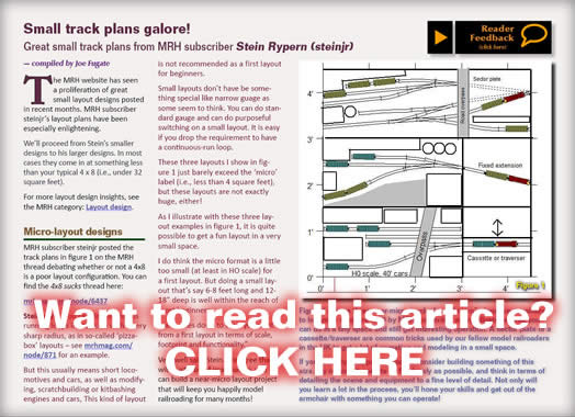 Small track plans galore - MRH June 2012