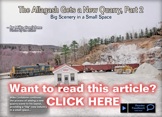 Allagsh quarry scene, part 2 - Model trains - MRH article October 2012