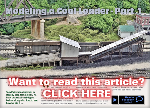 Modeling a coal loader, p1 - Model trains - MRH article December 2012