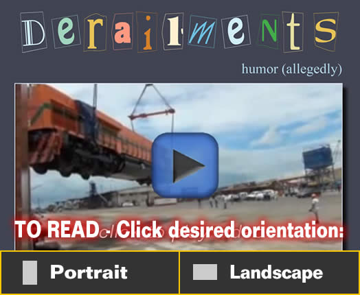 Derailments - Humor (supposedly) - Model trains - MRH Column June 2013