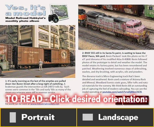 Yes it's a model - Model trains - MRH Column August 2013