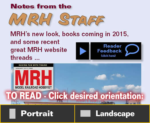 Staff Notes: MRH's new look! - Model trains - MRH column December 2014