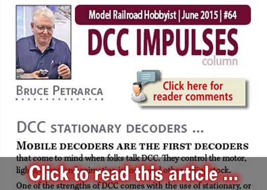 DCC Impulses: DCC stationary decoders - Model trains - MRH column June 2015