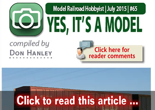 Yes it's a model - Model trains - MRH feature July 2015