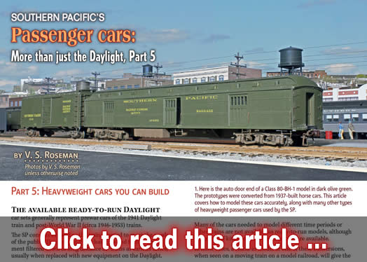 Southern Pacific's passenger cars, part 5 - Model trains - MRH article August 2015