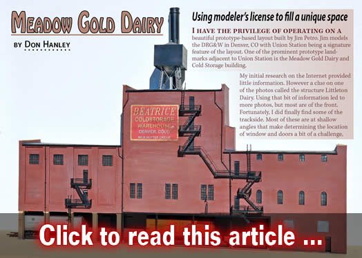 Building Meadow Gold dairy - Model trains - MRH article August 2015