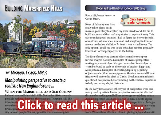 Building Marshfield Hills - Model trains - MRH article October 2015