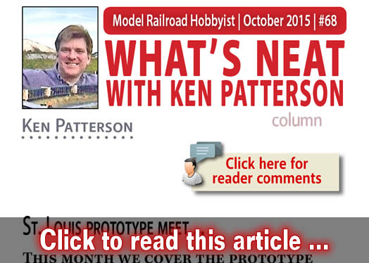 What's Neat: St Louis RPM, Modeling from above, and more - Model trains - MRH column October 2015