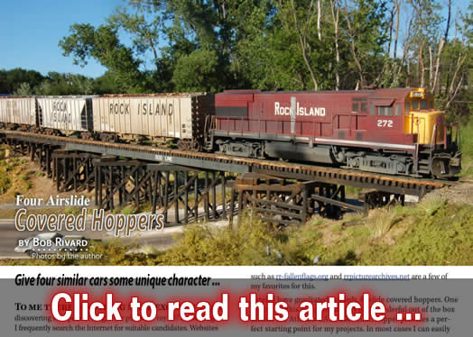 Four airslide covered hoppers - Model trains - MRH article November 2015