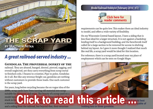 The scrap yard - Model trains - MRH article February 2016