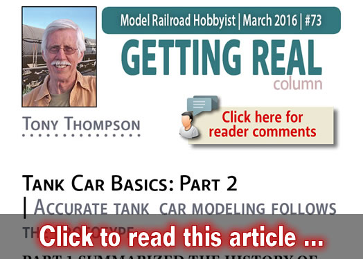 Getting Real: Tank car basics, part 2 - Model trains - MRH column March 2016