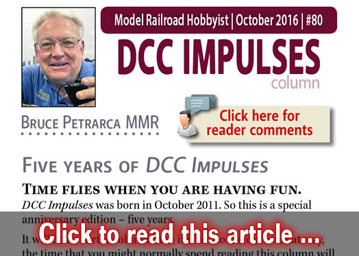 DCC Impulses: Five years of columns - Model trains - MRH column October 2016