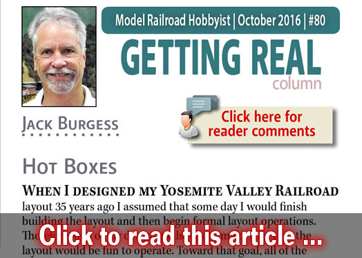 Getting Real: Hot boxes - Model trains - MRH column October 2016