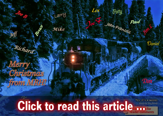 Merry Christmas from MRH - Model trains - MRH feature December 2016