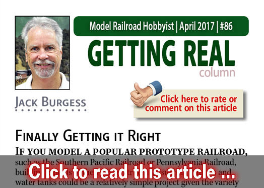 Getting Real: Finally getting it right - Model trains - MRH column April 2017