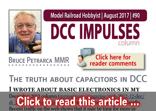 DCC Impulses: Capacitors in DCC - Model trains - MRH column August 2017