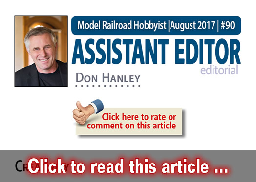 Asst Editors Thoughts: Creativity - Model trains - MRH editorial August 2017