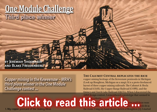 Third place winner: Calumet Central - Model trains - MRH article August 2017