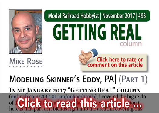 Getting Real: Modeling Skinner's Eddy - Model trains - MRH column November 2017