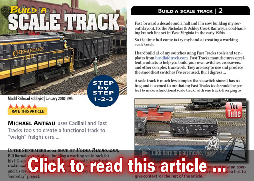 Build a Scale Track - Model trains - MRH article January 2018