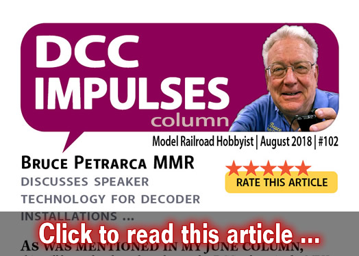 Speakers for DCC sound installs - Model trains - MRH column August 2018