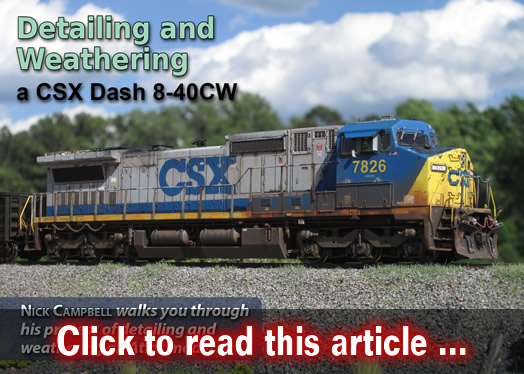 Weathering and detailing CSX 7826 - Model trains - MRH article September 2018