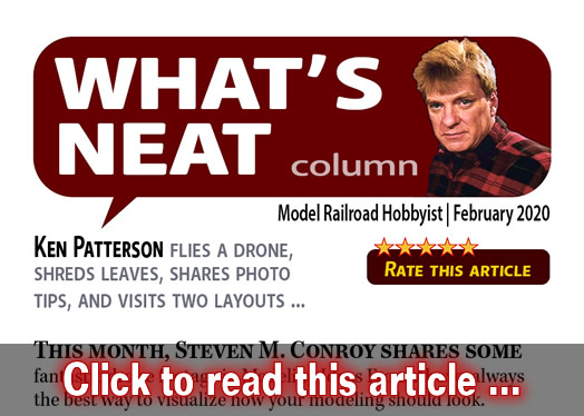 What?s Neat: Leaf debris, photo tips, ? - Model trains - MRH column February 2020