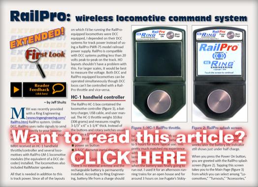 RailPro - wireless locomotive command system