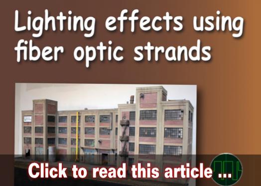 Fiber optic structure lighting - Model trains - MRH feature September 2020