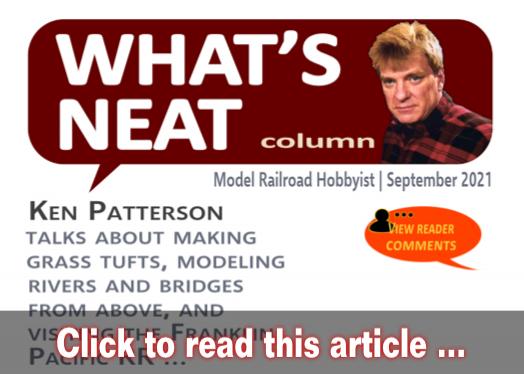 What's Neat: Exploring DIY static tufts? - Model trains - MRH column September 2021