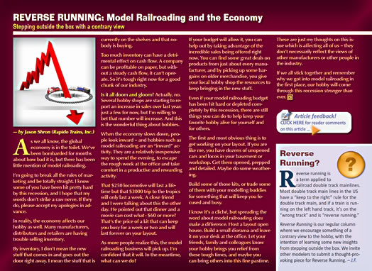 Reverse Running - MRH Issue 2 - April 2009