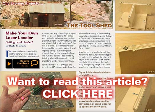 Tool Shed: Laser leveler - MRH Jan 2011