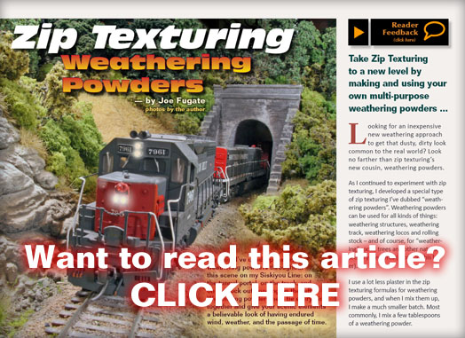 Weathering Powders - MRH Issue 10 - Nov/Dec 2010